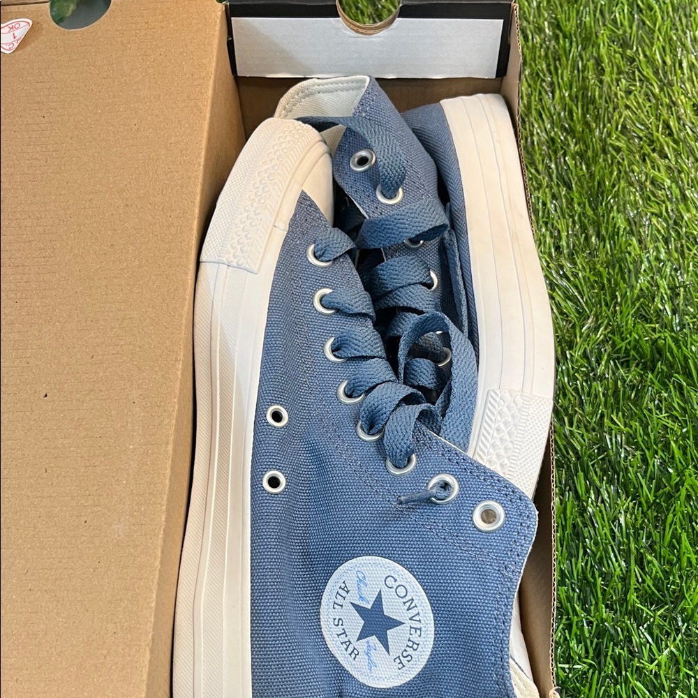 Converse Women’s Blue High Top Canvas Sneakers